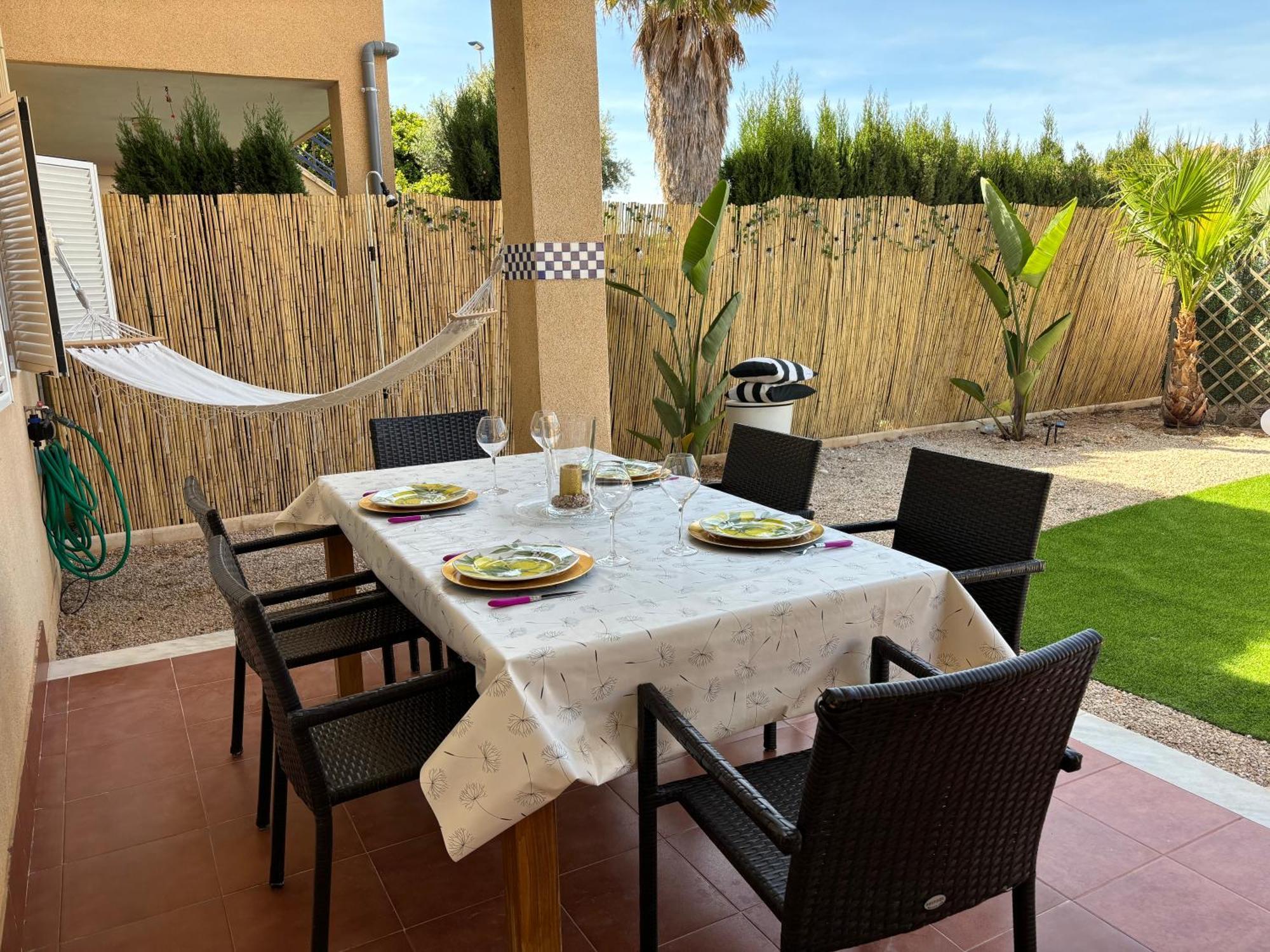 Preciosa Casita Boho Chic En La Playa Villa Gran Alacant Bagian luar foto
